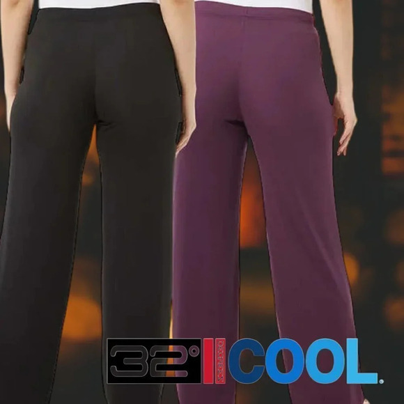 32 Degrees Cool | Soft Sleep Lounge Pants 2-Pack | Black/Purple | NWT - Picture 3 of 3
